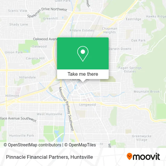 Pinnacle Financial Partners map