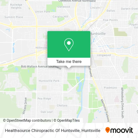 Healthsource Chiropractic Of Huntsville map