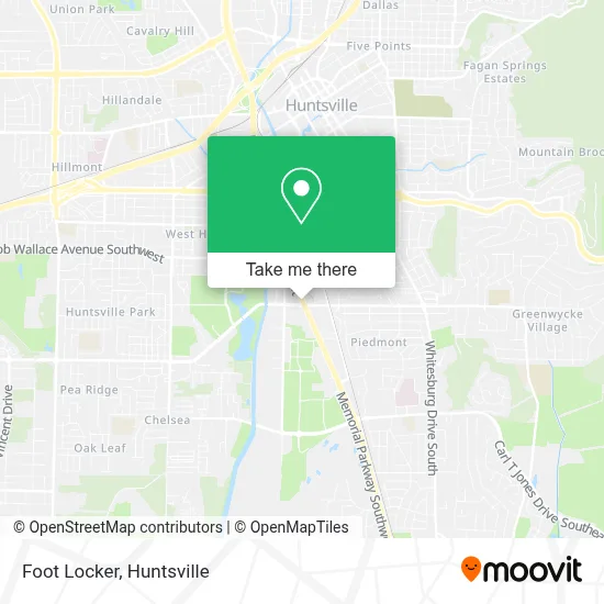 Foot Locker map