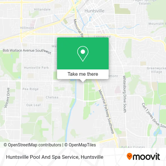 Huntsville Pool And Spa Service map