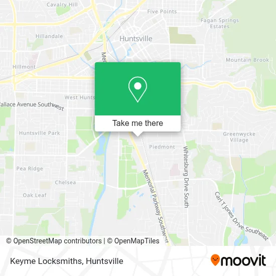 Keyme Locksmiths map