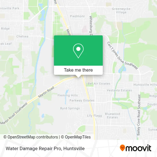 Water Damage Repair Pro map