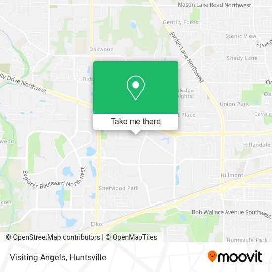 Visiting Angels map