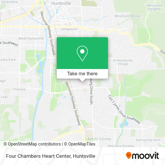 Four Chambers Heart Center map