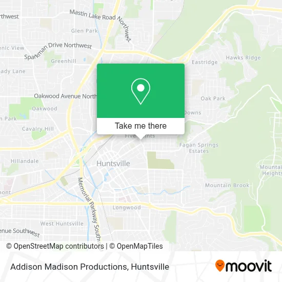 Addison Madison Productions map