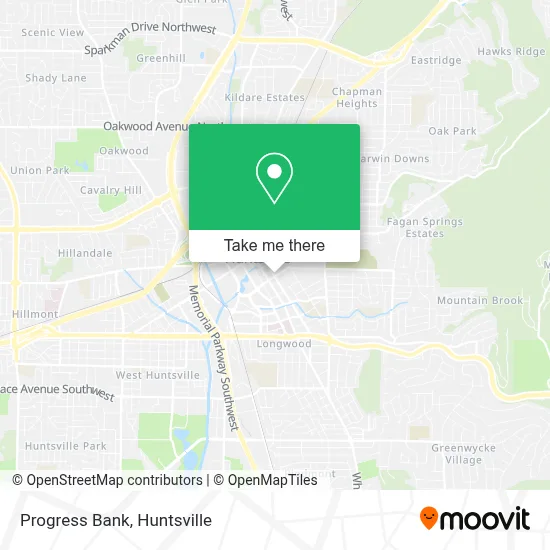 Progress Bank map