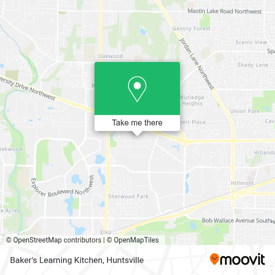 Baker's Learning Kitchen map