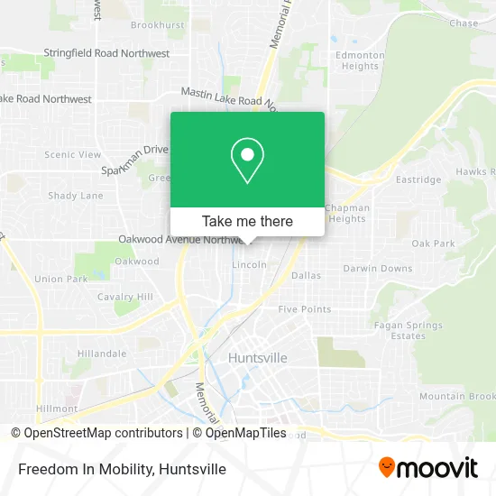 Freedom In Mobility map
