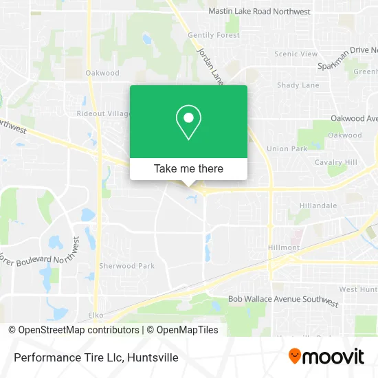 Performance Tire Llc map
