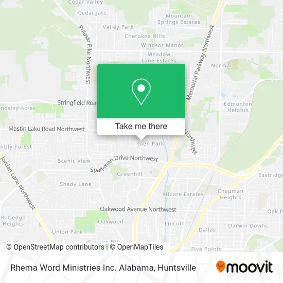 Rhema Word Ministries Inc. Alabama map