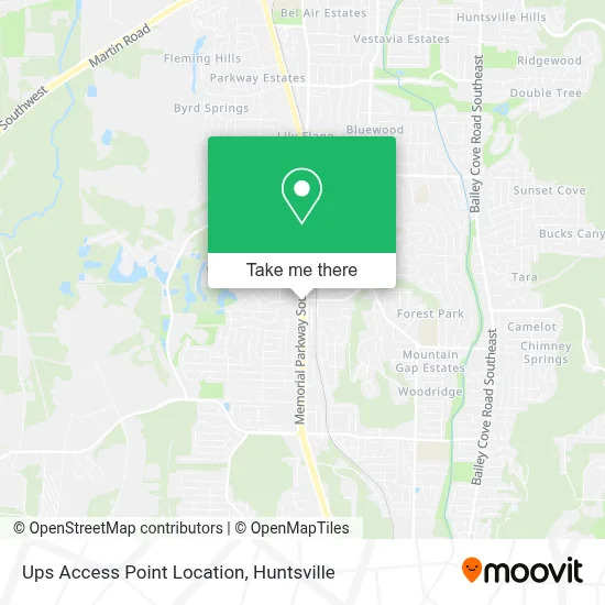 Ups Access Point Location map