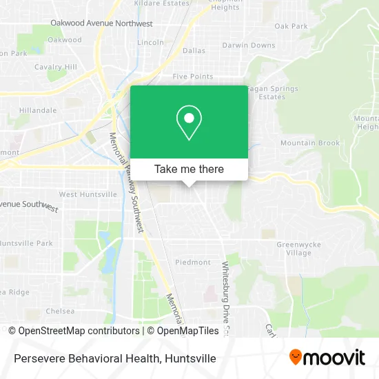 Persevere Behavioral Health map