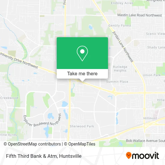 Fifth Third Bank & Atm map