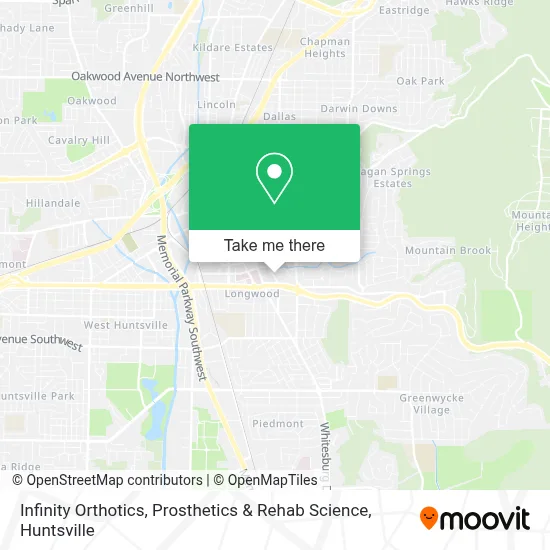 Infinity Orthotics, Prosthetics & Rehab Science map