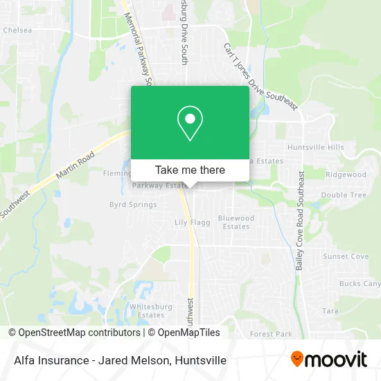 Alfa Insurance - Jared Melson map