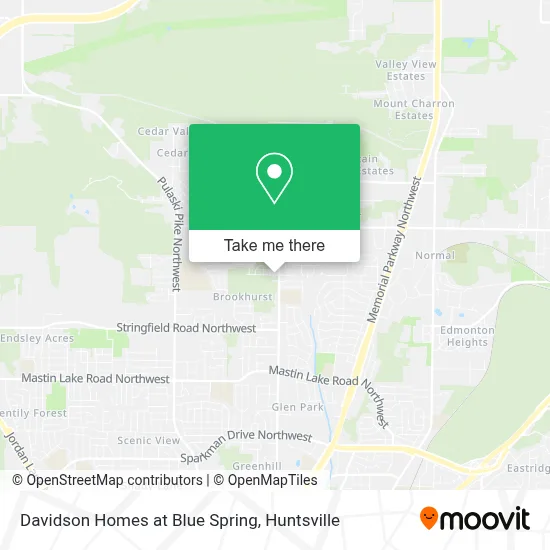 Davidson Homes at Blue Spring map