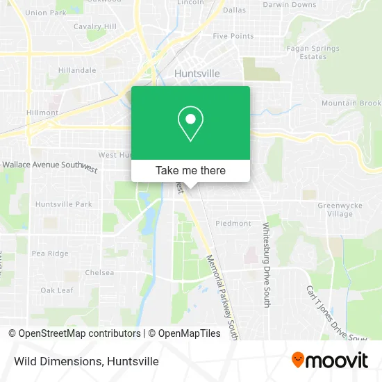 Wild Dimensions map