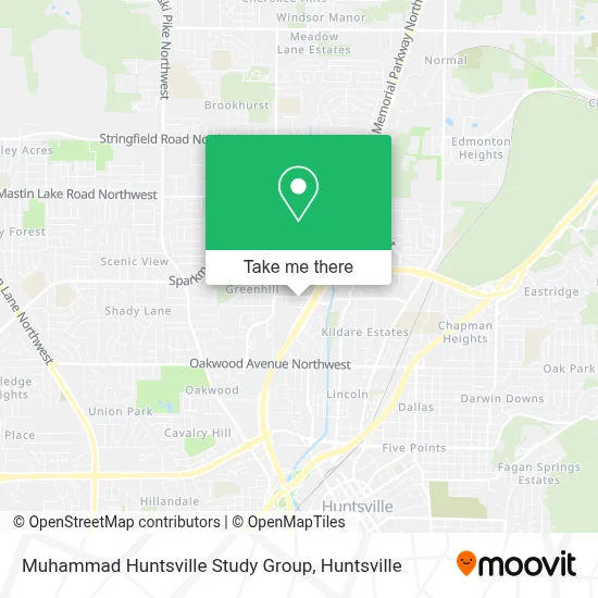 Muhammad Huntsville Study Group map