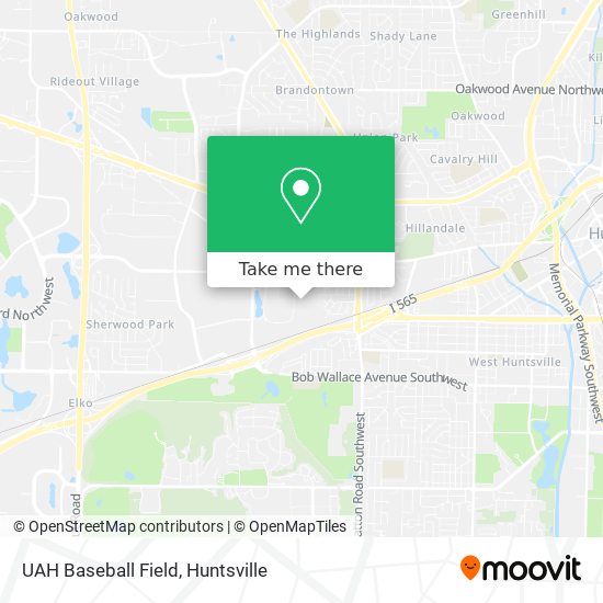 UAH Baseball Field map