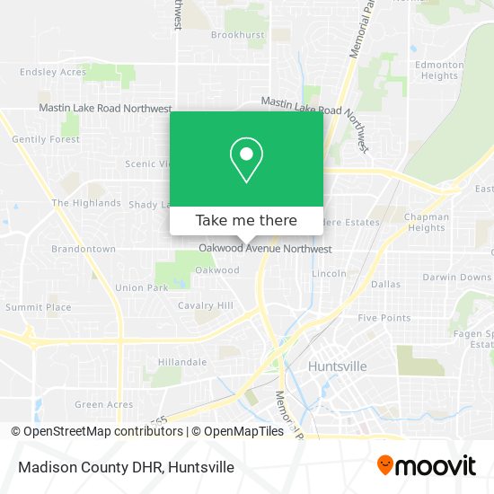 Mapa de Madison County DHR