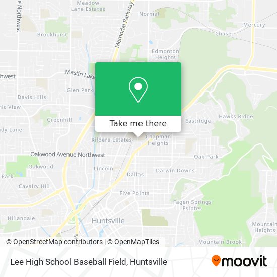 Mapa de Lee High School Baseball Field