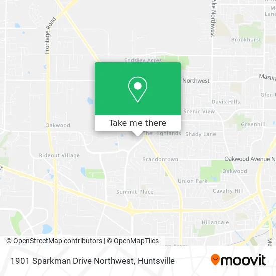 1901 Sparkman Drive Northwest map