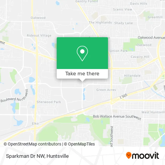 Sparkman Dr NW map