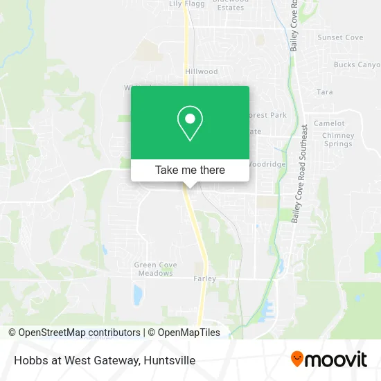 Hobbs at West Gateway map