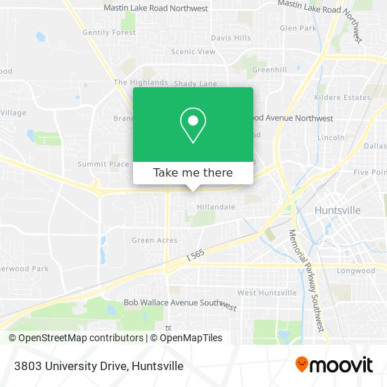 Mapa de 3803 University Drive