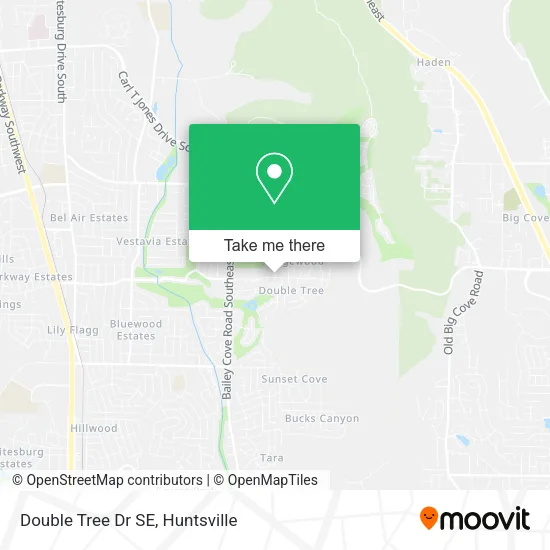 Double Tree Dr SE map