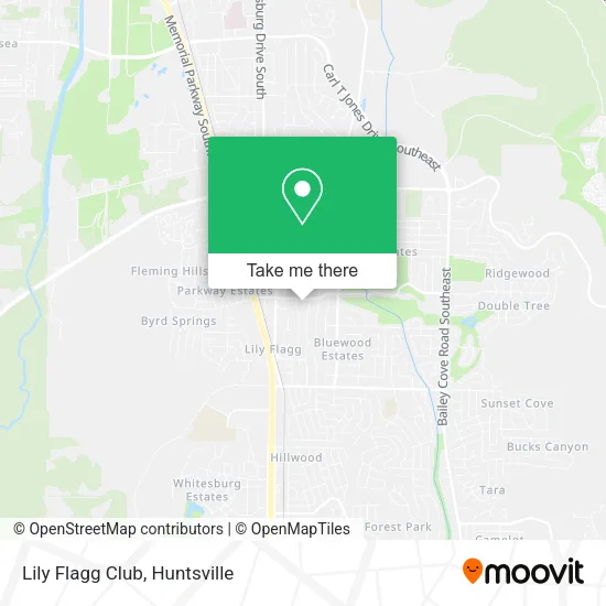 Lily Flagg Club map
