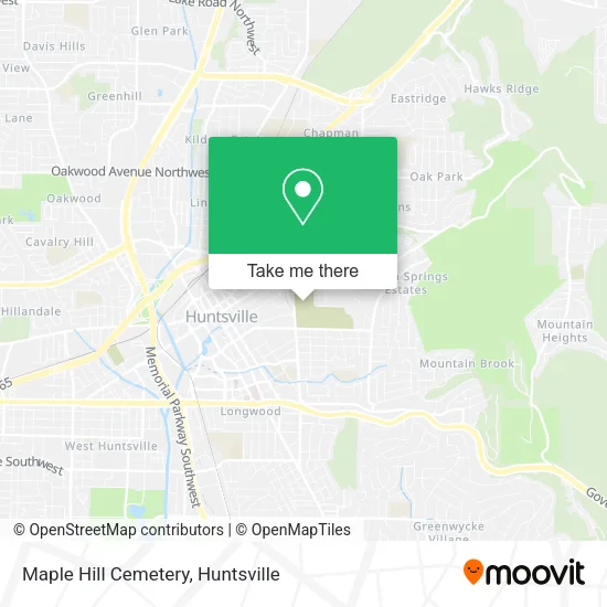 Maple Hill Cemetery map