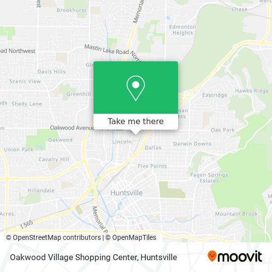 Oakwood Village Shopping Center map