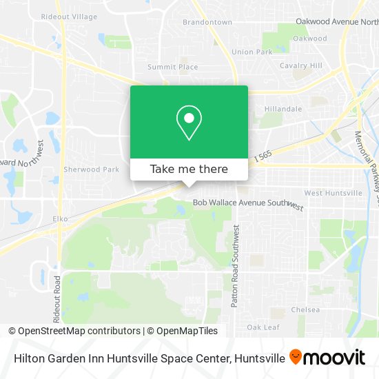 Hilton Garden Inn Huntsville Space Center map