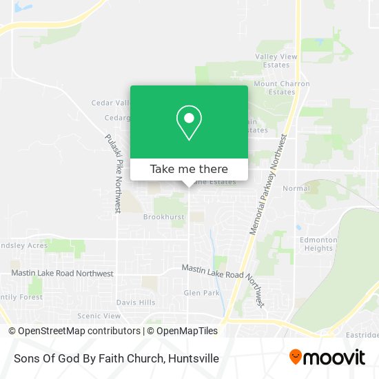 Sons Of God By Faith Church map