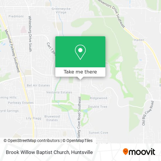 Mapa de Brook Willow Baptist Church