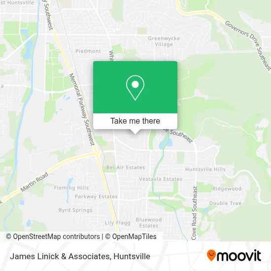 James Linick & Associates map