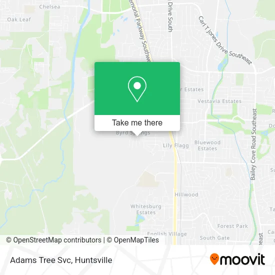 Adams Tree Svc map