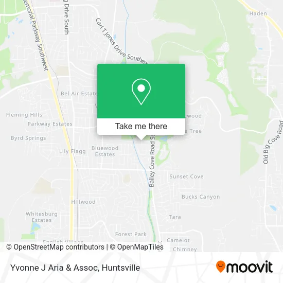 Yvonne J Aria & Assoc map