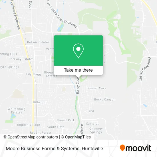 Moore Business Forms & Systems map
