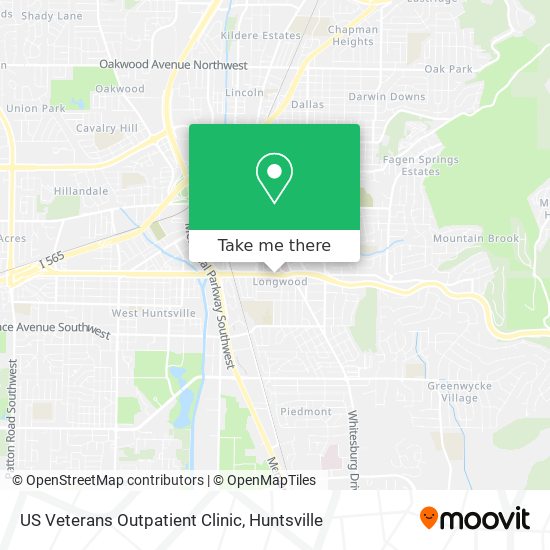 US Veterans Outpatient Clinic map