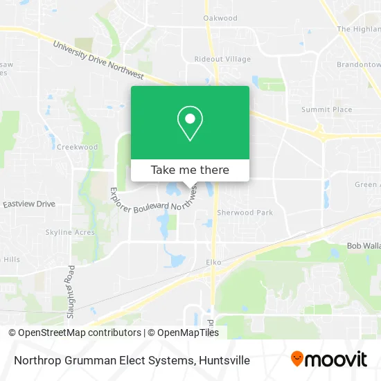 Northrop Grumman Elect Systems map