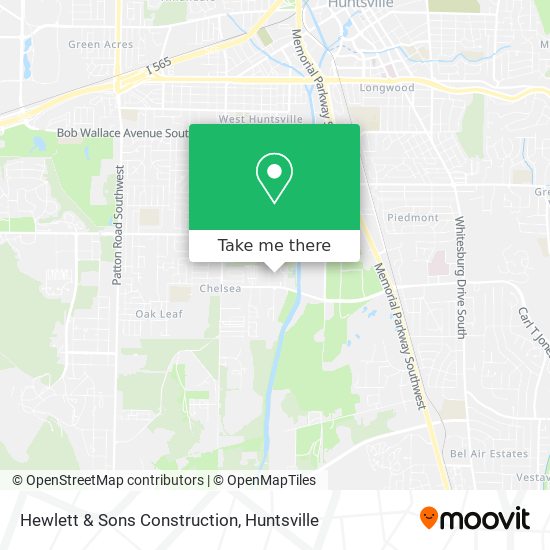 Mapa de Hewlett & Sons Construction