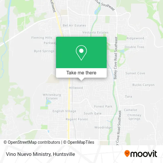 Vino Nuevo Ministry map