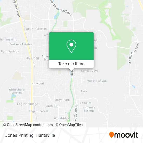 Mapa de Jones Printing