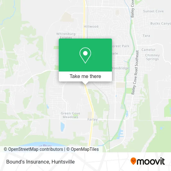 Bound's Insurance map