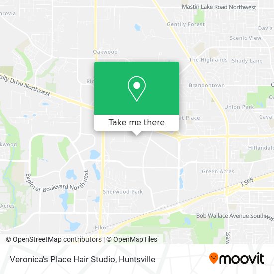 Veronica's Place Hair Studio map