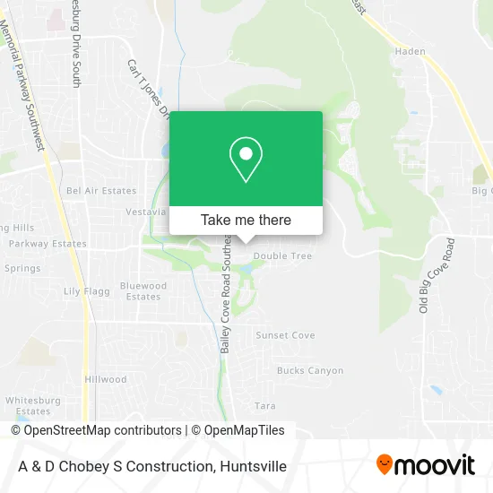 A & D Chobey S Construction map