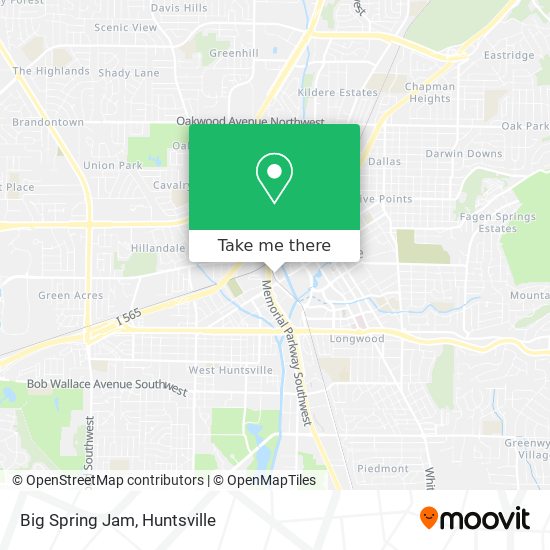 Mapa de Big Spring Jam