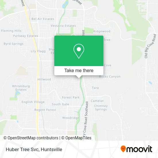 Huber Tree Svc map